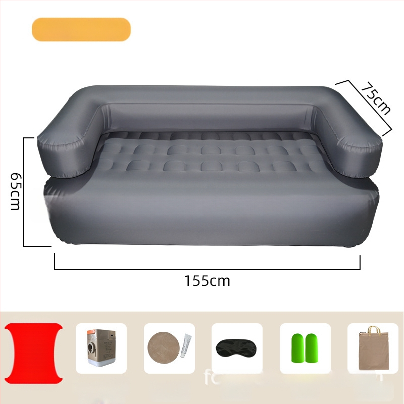 Vonkajšia nafukovacia pohovka-posteľ s jedným tlačidlom nafúknutia, výškovo nastaviteľná, dizajn päť v jednom, ekologické PVC, hmotnosť 5,2 kg
