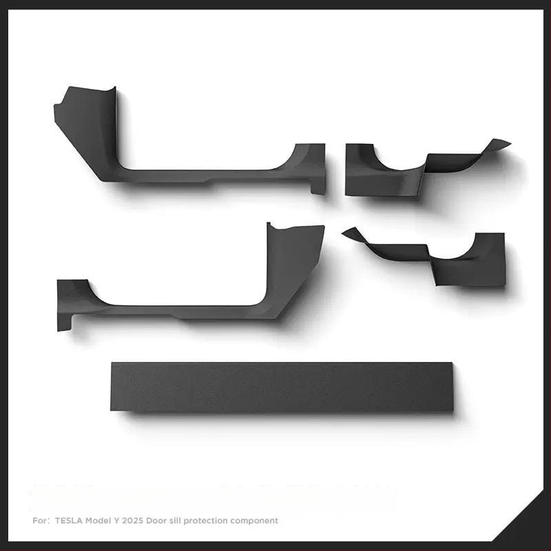 Ochranná platňa prahov dverí pre Tesla Model Y, špecifická pre model, YS-01, TPE materiál, možnosť prispôsobenia