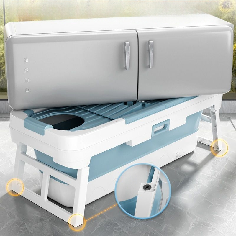 Elektricky vyhrievaná skladacia vaňa pre dospelých – parná vaňa na celé telo, domáce použitie