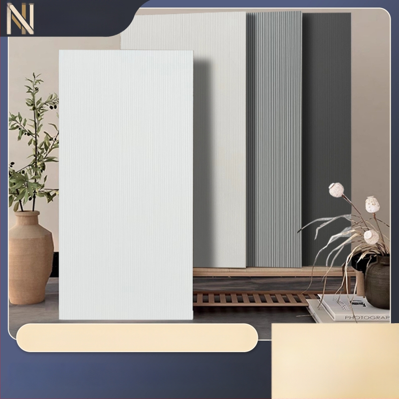 Vnútorná stena dlaždice s drážkovaným vzorom, matný povrch, protišmykové, moderný minimalistický štýl, dlaždica s imitáciou antickej, do obývacej izby