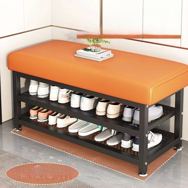 Pohyblivá lavička na topánky z Oxford látky so zabudovaným sedením