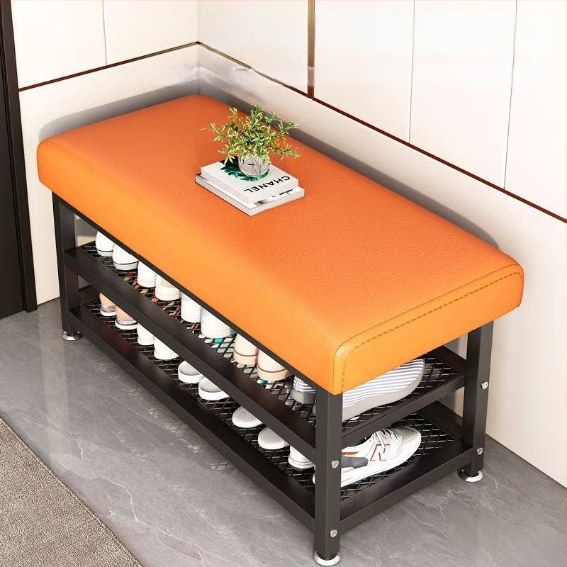 Pohyblivá lavička na topánky z Oxford látky so zabudovaným sedením