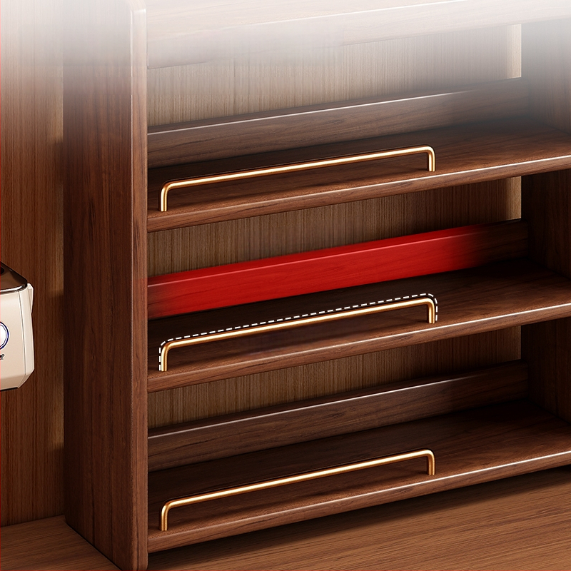 Stolový organizér - 3-vrstvový masívny drevený regál, bez montáže, viacúčelový