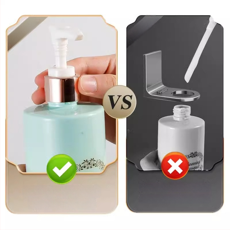 Seinasse paigaldatav dušikorraldaja tugeva konksuga – puurimata paigaldus, 2 tk pakis, 3 kg kandevõime, 1 taseme riiul, šampooni ja dušigeeli hoidik