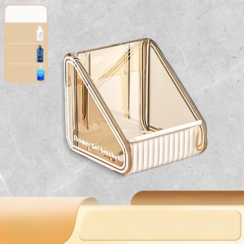 Seinasse paigaldatav dušikorraldaja tugeva konksuga – puurimata paigaldus, 2 tk pakis, 3 kg kandevõime, 1 taseme riiul, šampooni ja dušigeeli hoidik