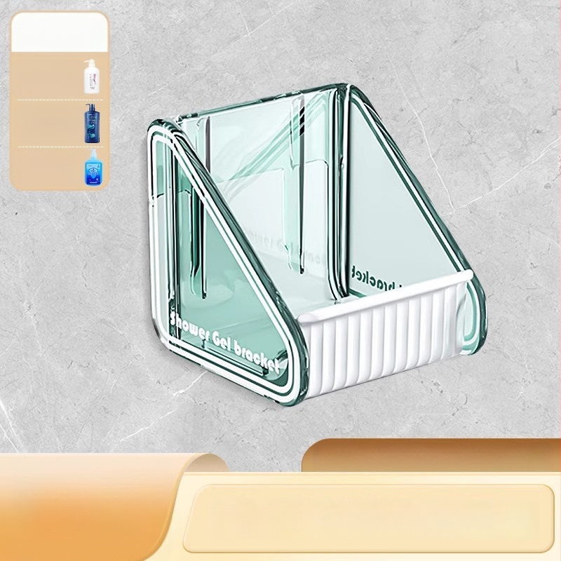 Seinasse paigaldatav dušikorraldaja tugeva konksuga – puurimata paigaldus, 2 tk pakis, 3 kg kandevõime, 1 taseme riiul, šampooni ja dušigeeli hoidik