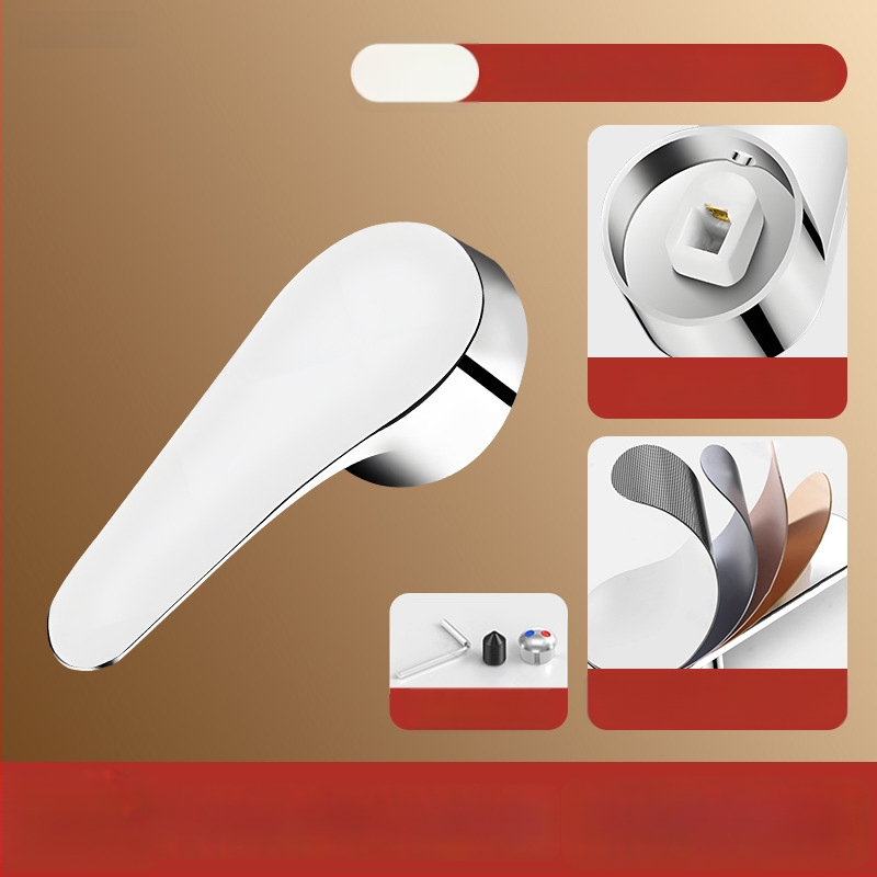 Sada rukovätí k batérii - univerzálny typ, ABS materiál, jadro ventilu 35-40, SCZ Fir, moderný minimalistický štýl