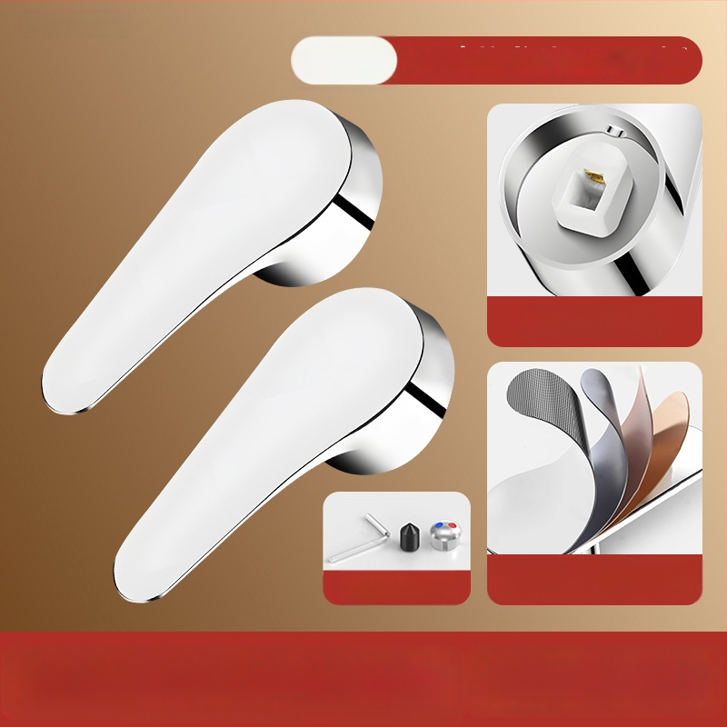 Sada rukovätí k batérii - univerzálny typ, ABS materiál, jadro ventilu 35-40, SCZ Fir, moderný minimalistický štýl