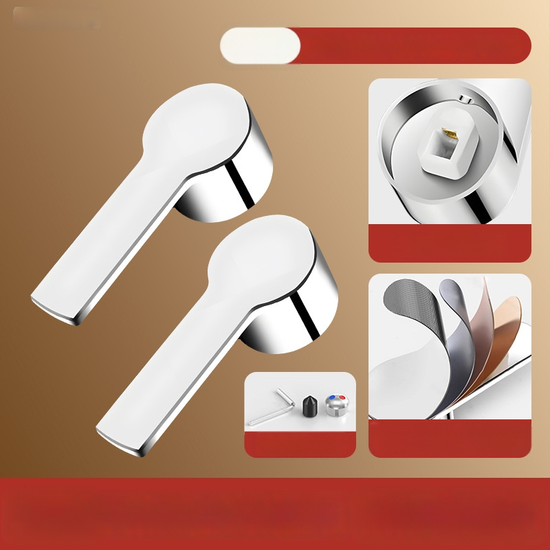 Sada rukovätí k batérii - univerzálny typ, ABS materiál, jadro ventilu 35-40, SCZ Fir, moderný minimalistický štýl