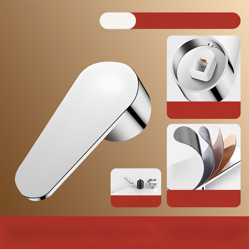 Sada rukovätí k batérii - univerzálny typ, ABS materiál, jadro ventilu 35-40, SCZ Fir, moderný minimalistický štýl