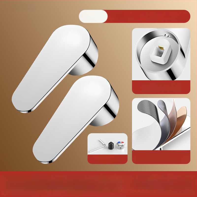 Sada rukovätí k batérii - univerzálny typ, ABS materiál, jadro ventilu 35-40, SCZ Fir, moderný minimalistický štýl