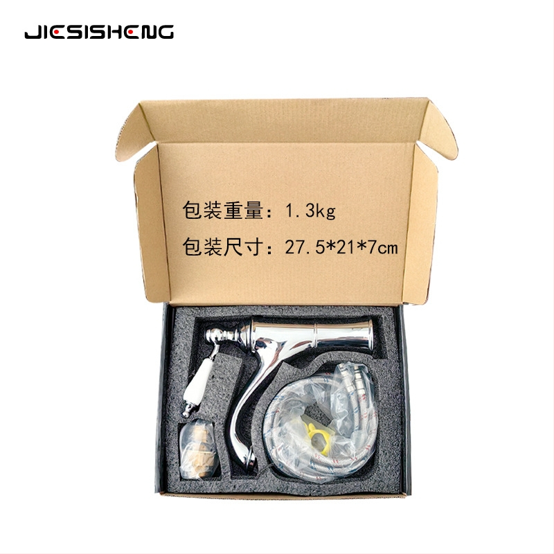 Kombinovaný kohútik pre umývadlo v kúpeľni, meď materiál, zvislá inštalácia, zdvíhacie otvorenie, keramický diskový ventil