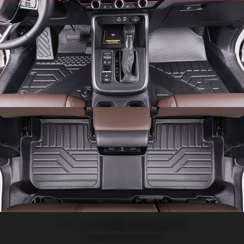 Gabina TPE podlahové rohože pre vyhradený model auta, s upevnením na spony, plne uzavretý práh a trojrozmerný dizajn s vysokým okrajom