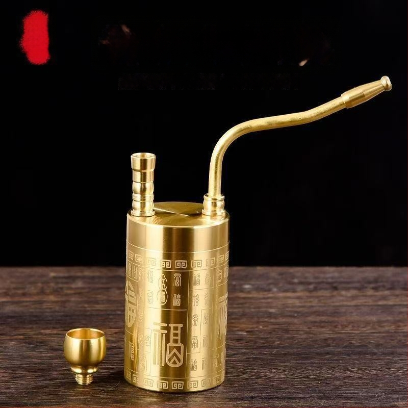 Messingust veepippe komplekt - 4-in-1, kahekordne kasutusvee filtr, kodukujundus