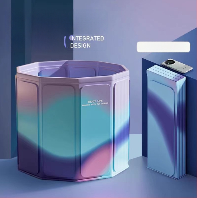 Sulankstoma be įrengimo vonia suaugusiems, namų naudojimui | Medžiagos: tentas/audinys, perlų medvilnė, kompozito plokštė, PVC | Prekės ženklas Idle | Tinka suaugusiems