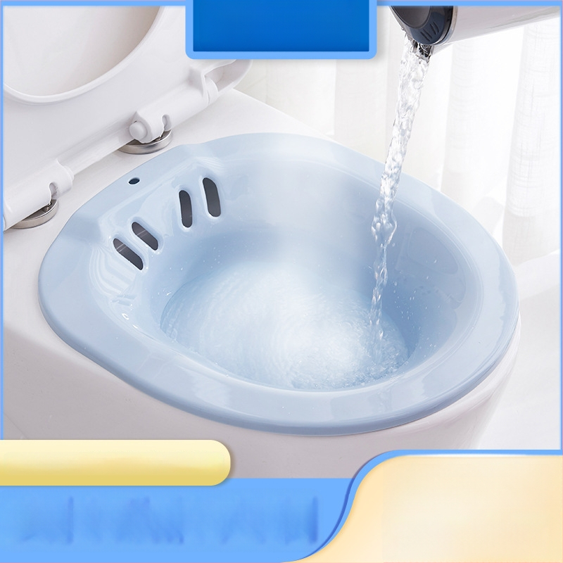 Yijia plastikinė sėdimoji vonelė suaugusiems – be lenkimosi, skirta hemorojų priežiūrai ir po gimdymo