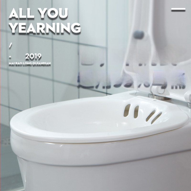 Yijia plastikinė sėdimoji vonelė suaugusiems – be lenkimosi, skirta hemorojų priežiūrai ir po gimdymo