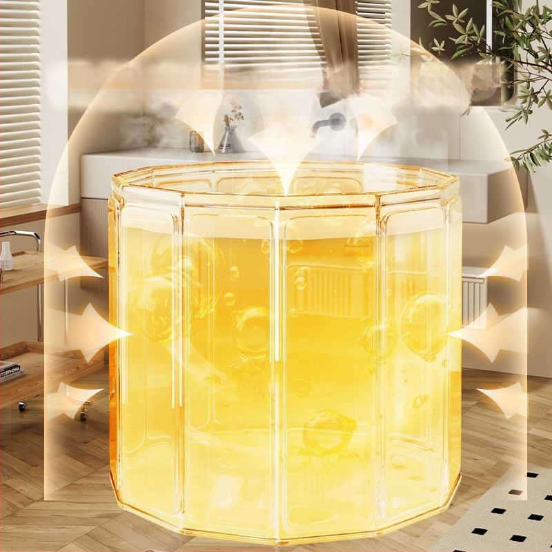 Sulankstomas vonios kibiras iš tarpaulin medžiagos suaugusiems – viso kūno maudynės