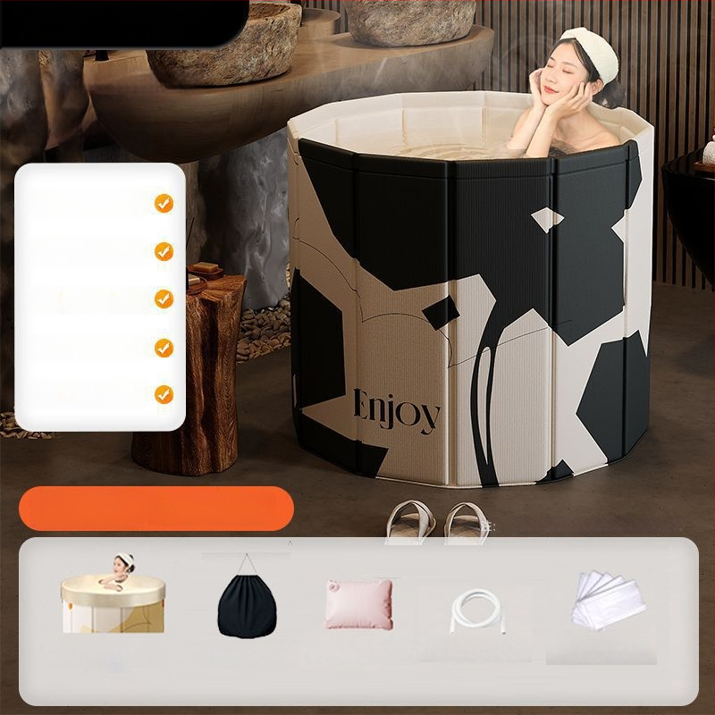 Sulankstomas vonios kibiras iš tarpaulin medžiagos suaugusiems – viso kūno maudynės