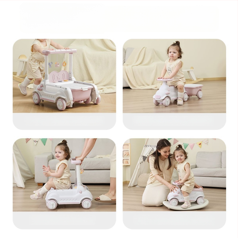 Detská ťahacia hračka na učenie chôdze, JOYNCLEON, plast, pre vek 0-3 rokov, viacfunkčný sprievodca chôdze (Značka JOYNCLEON; Materiál Plast; Vek 0–3)