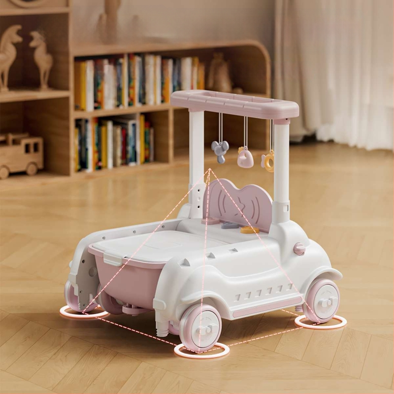 Detská ťahacia hračka na učenie chôdze, JOYNCLEON, plast, pre vek 0-3 rokov, viacfunkčný sprievodca chôdze (Značka JOYNCLEON; Materiál Plast; Vek 0–3)