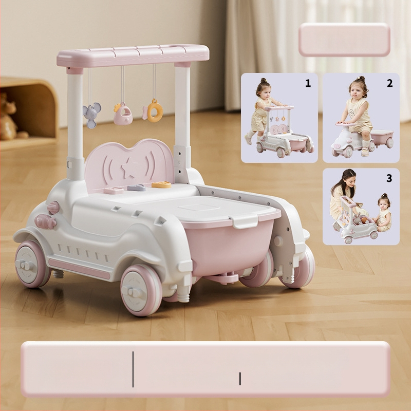 Detská ťahacia hračka na učenie chôdze, JOYNCLEON, plast, pre vek 0-3 rokov, viacfunkčný sprievodca chôdze (Značka JOYNCLEON; Materiál Plast; Vek 0–3)