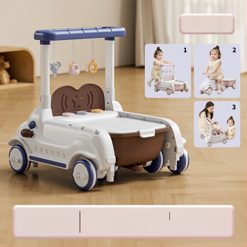 Detská ťahacia hračka na učenie chôdze, JOYNCLEON, plast, pre vek 0-3 rokov, viacfunkčný sprievodca chôdze (Značka JOYNCLEON; Materiál Plast; Vek 0–3)