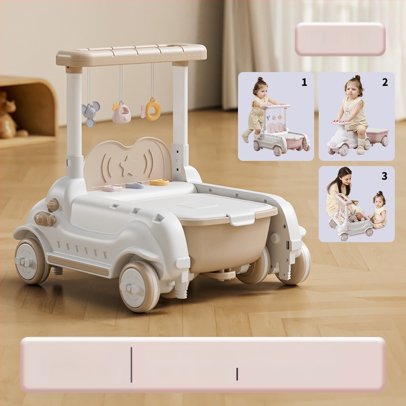 Detská ťahacia hračka na učenie chôdze, JOYNCLEON, plast, pre vek 0-3 rokov, viacfunkčný sprievodca chôdze (Značka JOYNCLEON; Materiál Plast; Vek 0–3)