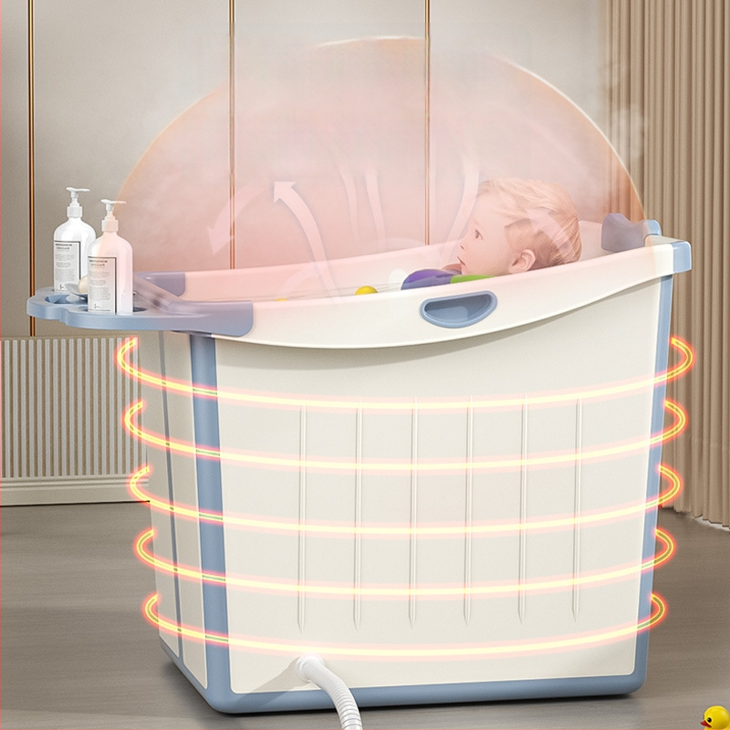 Belle Love sulankstomas vonios kibiras vaikams, plastmasė, sulankstomas dizainas, maudynėms