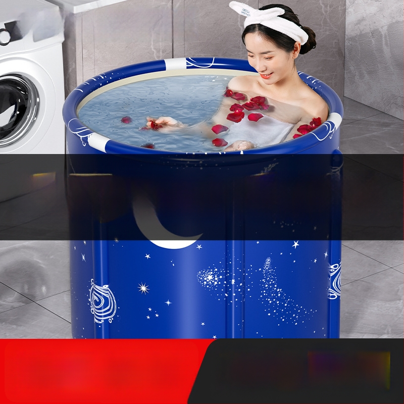 Hrubšie skladacie kyblík na kúpanie z nylonu pre dospelých – domáce použitie