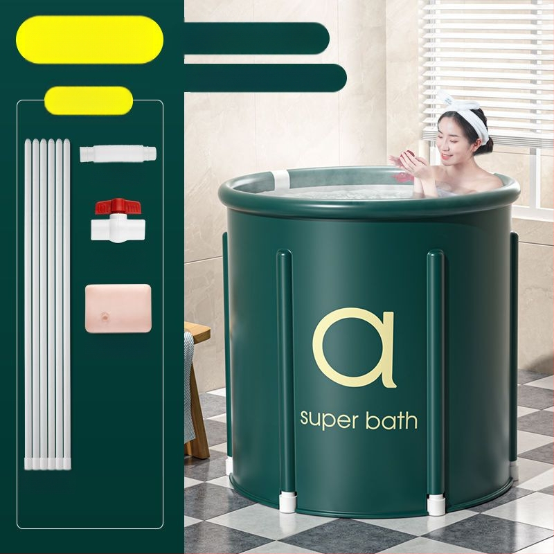 Hrubšie skladacie kyblík na kúpanie z nylonu pre dospelých – domáce použitie