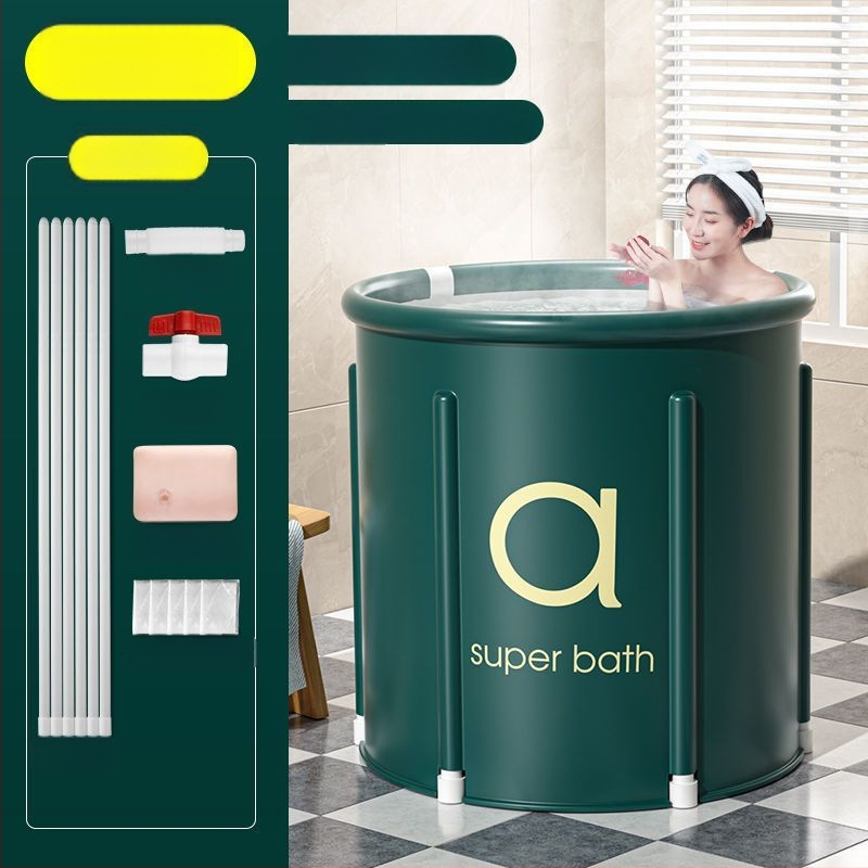 Hrubšie skladacie kyblík na kúpanie z nylonu pre dospelých – domáce použitie