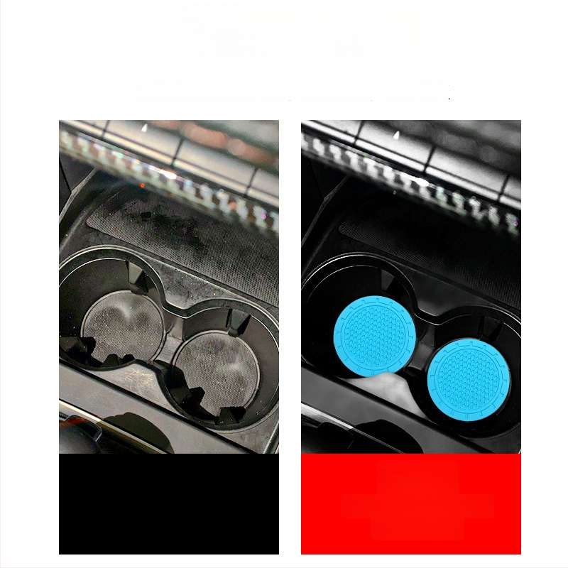 Automobilová podložka pod pohár z PVC s bunkovou štruktúrou, potlačené logo Haoli, protišmyková