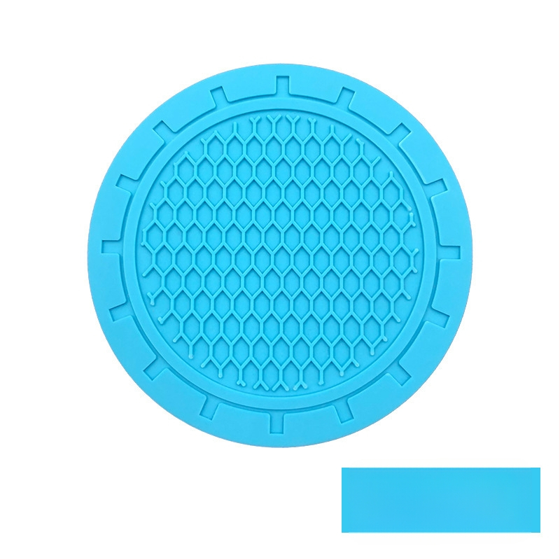 Automobilová podložka pod pohár z PVC s bunkovou štruktúrou, potlačené logo Haoli, protišmyková