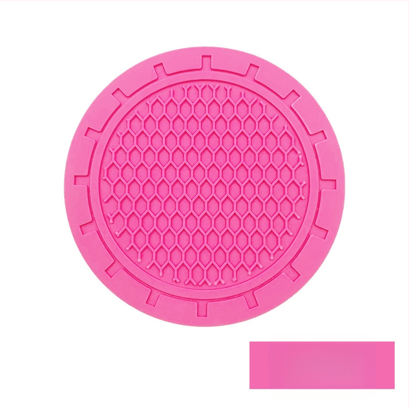 Automobilová podložka pod pohár z PVC s bunkovou štruktúrou, potlačené logo Haoli, protišmyková