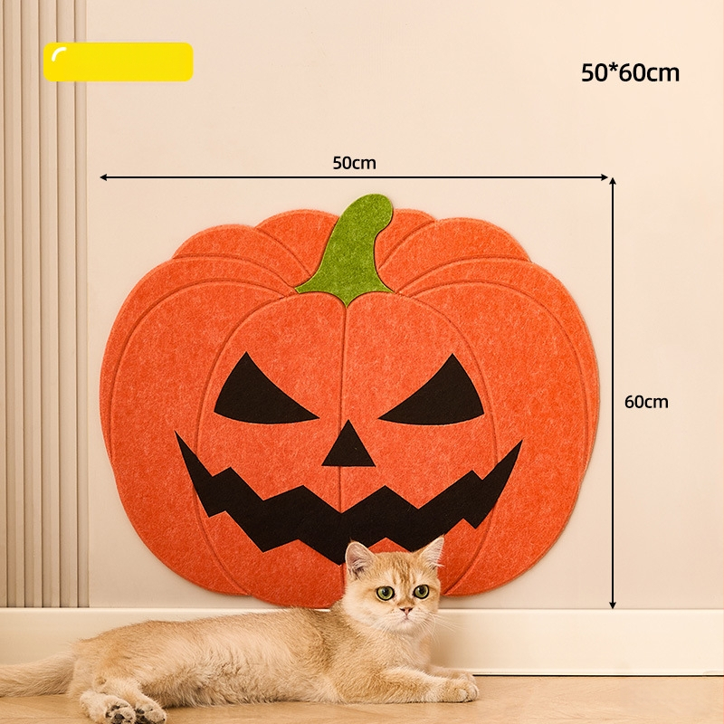 Mačací nástenný škrabací štítok – samolepiaci, odolný voči opotrebeniu, neuvoľňuje vlákna, materiál: filc, roztomilý štýl