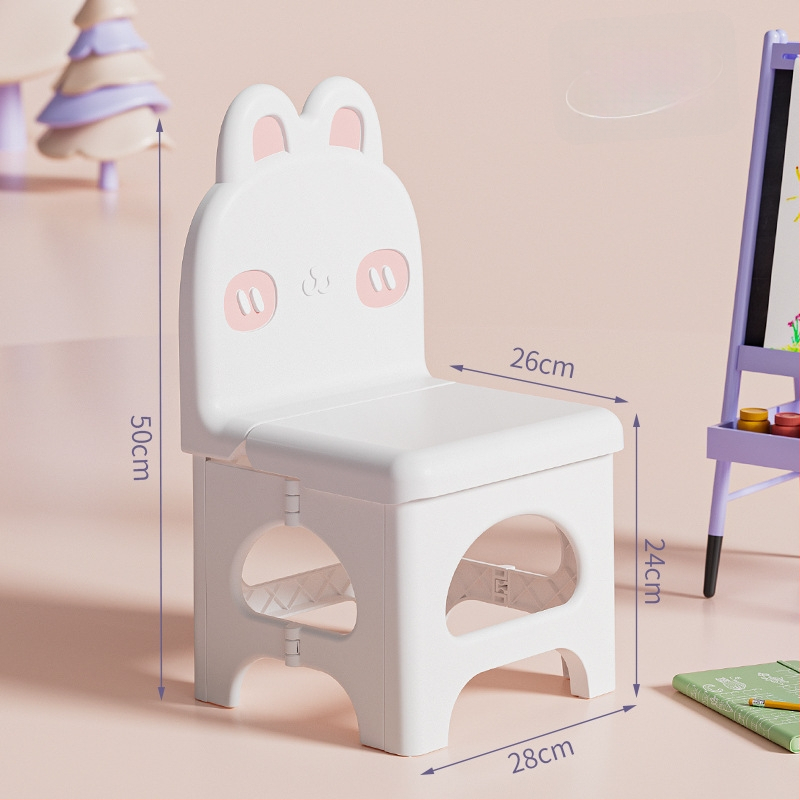 Sklopná plastová stolička s operadlom – PP materiál, sedadlo s polygonálnym tvarom, nosnosť 120 kg, prenosná pre domácnosť