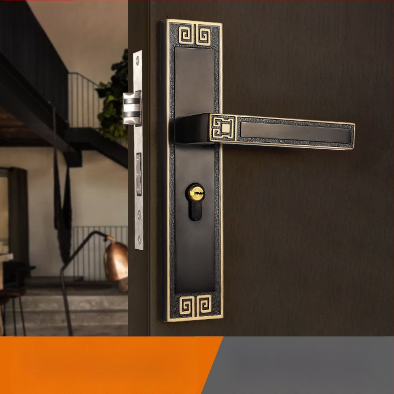 Kľučka zámok na vnútorné dvere, univerzálne, zliatina zinku, model X9898, nového čínskeho štýlu