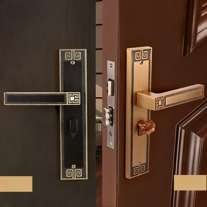 Kľučka zámok na vnútorné dvere, univerzálne, zliatina zinku, model X9898, nového čínskeho štýlu