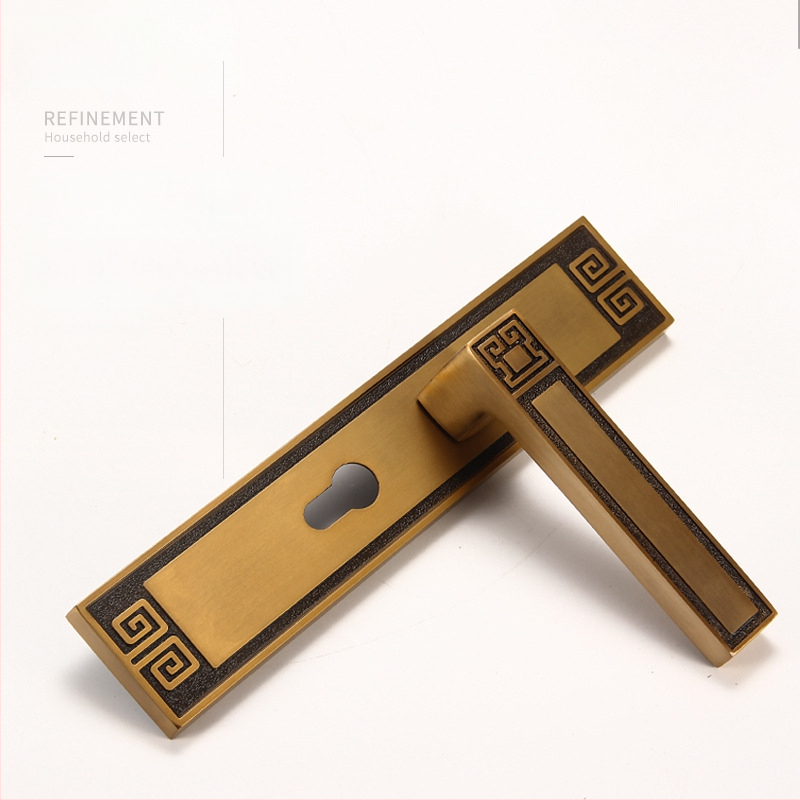 Kľučka zámok na vnútorné dvere, univerzálne, zliatina zinku, model X9898, nového čínskeho štýlu