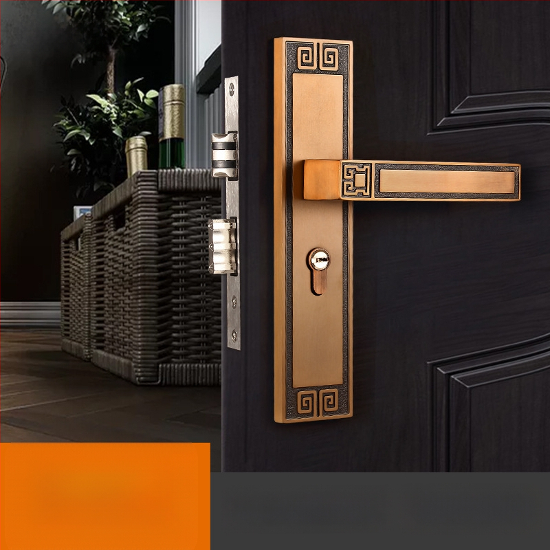 Kľučka zámok na vnútorné dvere, univerzálne, zliatina zinku, model X9898, nového čínskeho štýlu