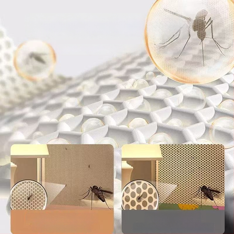 Posteľová sieť proti komárom, štýl mongolskej jurty, bez montáže, skladacia, s dvojitými dverami, z vlákna skleného