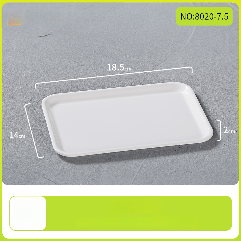 Belleren melamínový podnos obdĺžnikového tvaru, moderný štýl, potlačené logo, možnosť prispôsobenia