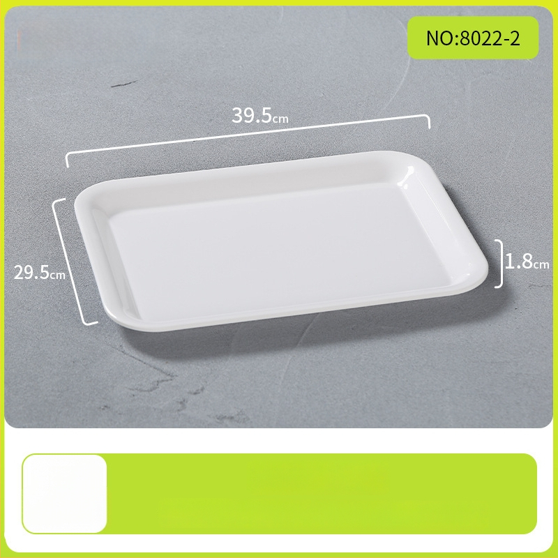 Belleren melamínový podnos obdĺžnikového tvaru, moderný štýl, potlačené logo, možnosť prispôsobenia