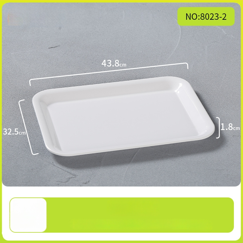 Belleren melamínový podnos obdĺžnikového tvaru, moderný štýl, potlačené logo, možnosť prispôsobenia