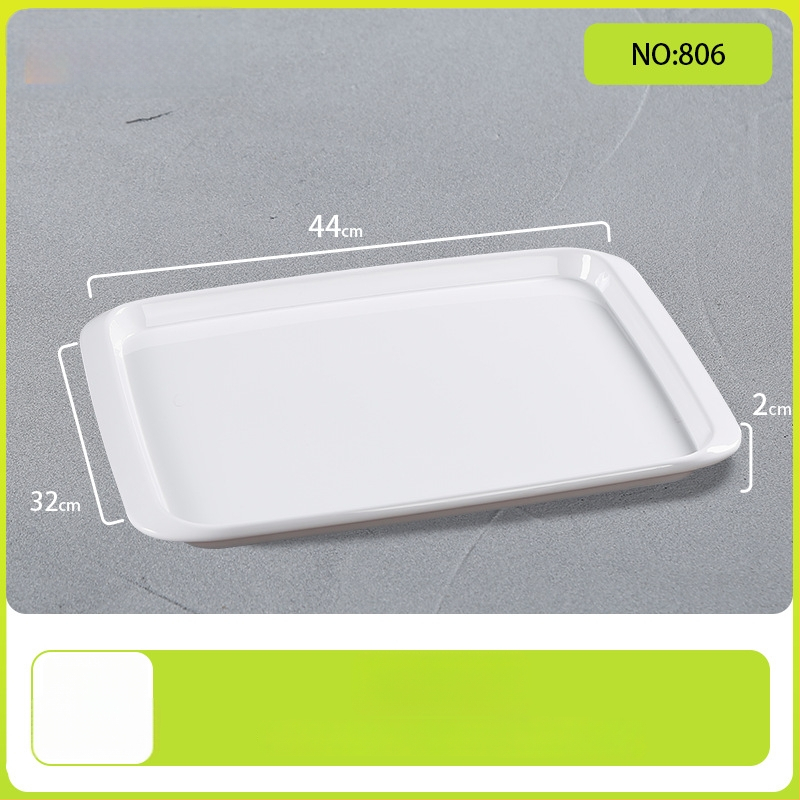 Belleren melamínový podnos obdĺžnikového tvaru, moderný štýl, potlačené logo, možnosť prispôsobenia