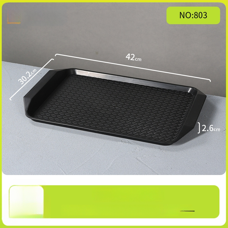 Belleren melamínový podnos obdĺžnikového tvaru, moderný štýl, potlačené logo, možnosť prispôsobenia