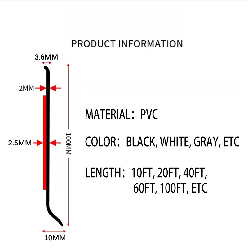 Samolepiaci PVC rohový profil, vodotesný, plochý/moderný štýl, modely L50, L80, L100