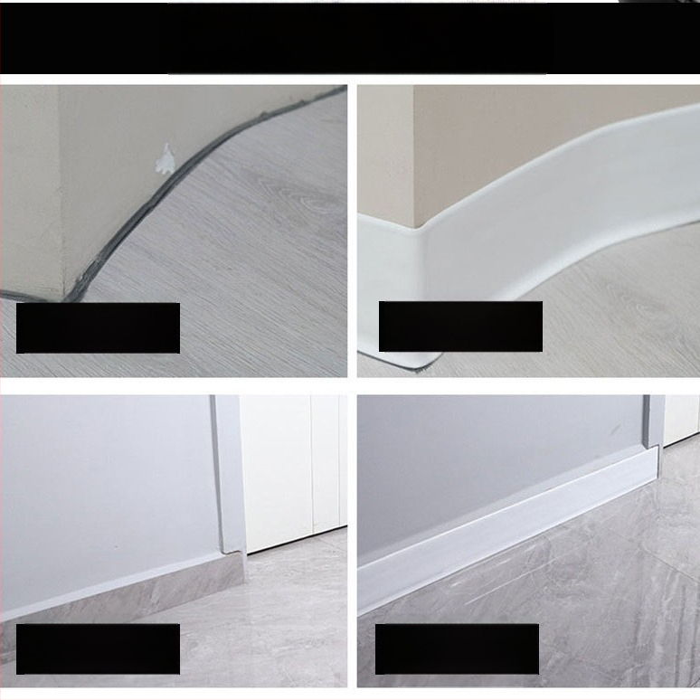 PVC samolepiaca lišta k stene a rohu schodov, model L100, moderný minimalistický štýl