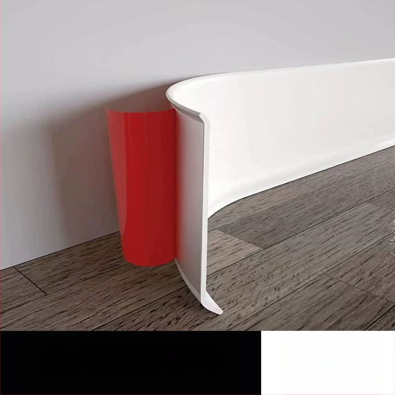 PVC samolepiaca lišta k stene a rohu schodov, model L100, moderný minimalistický štýl